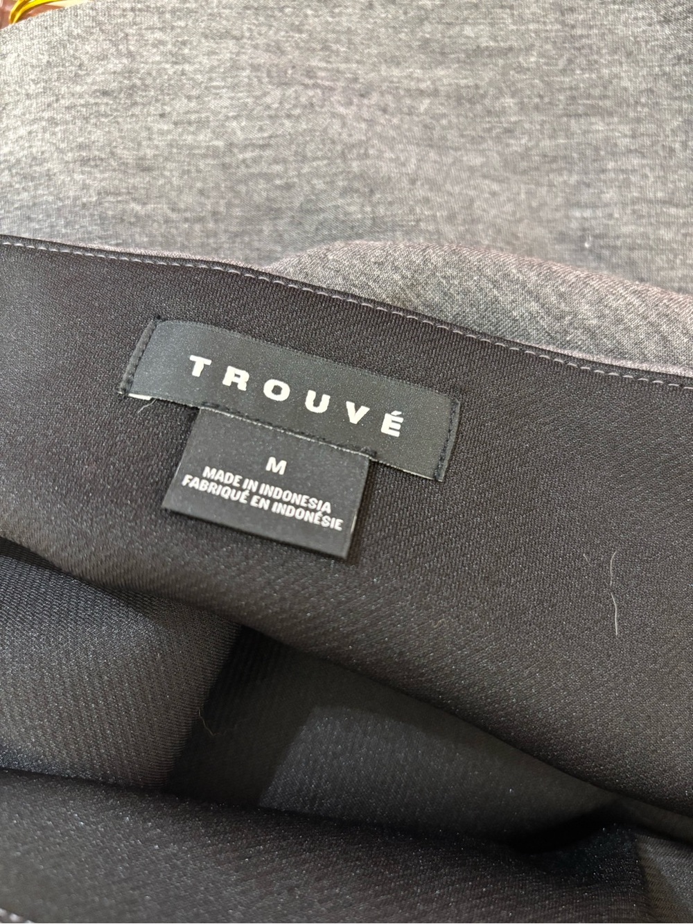 Trouve Grey Mini Skirt with Side Slit - Picture 3 of 8